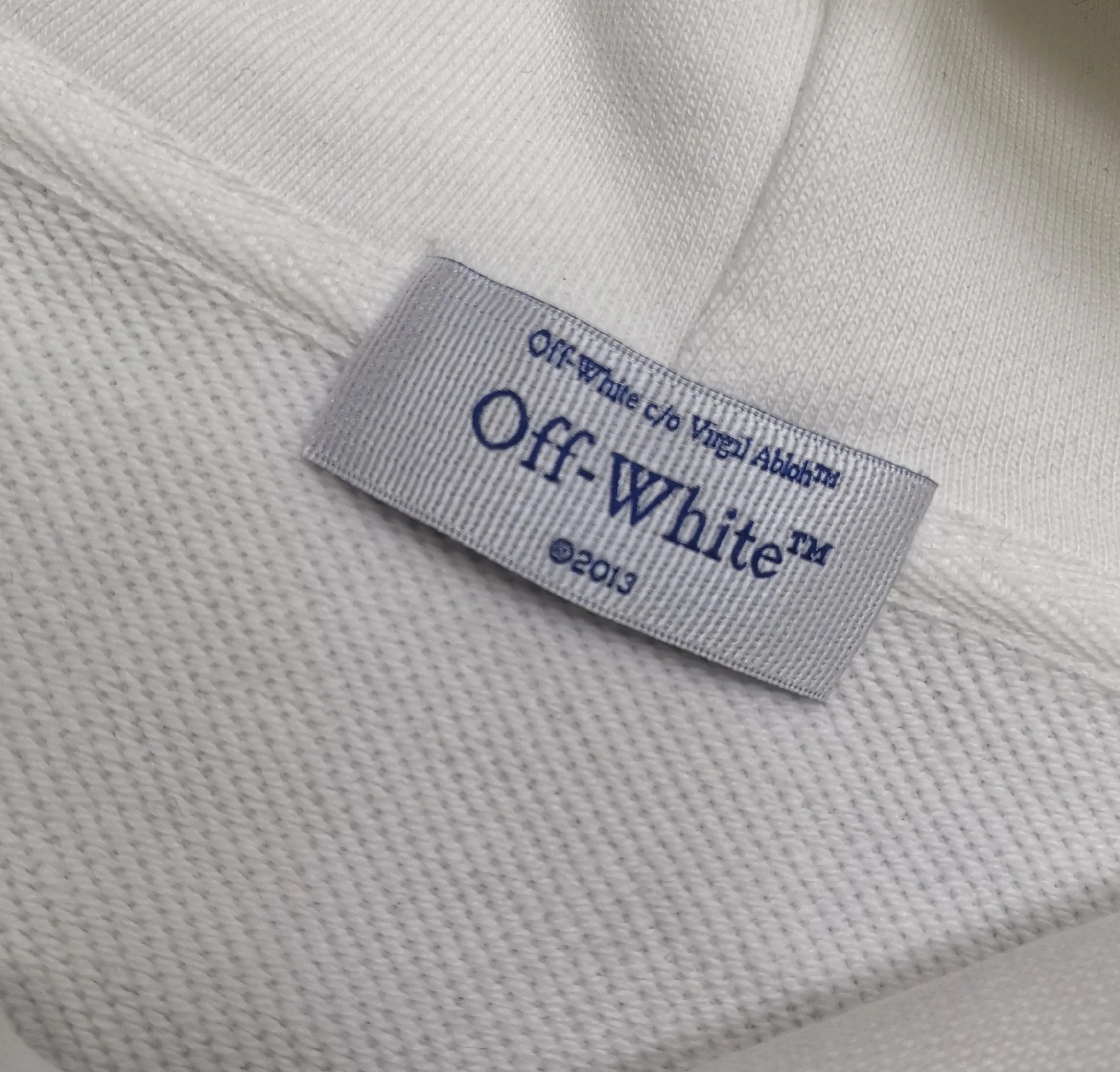 off white 25ss new portrait oil painting 460g washable hooded sweatshirt color. Black White Size: S M L XL P410